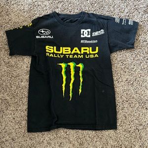 Men’s black small DC Subaru Rally Team USA T-shirt